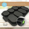 Miniatyrbilde 5 av 5: Mini Baguette Brød Baking Silikon Form Skuff Brød Non Stick Perforert Pan Form Black