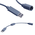 Pikkukuva 2 / 3: Muunninsovitin Langallinen ohjain PC USB porttikaapeli Xbox 360:lle Uusi