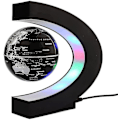 Miniatyrbilde 1 av 5: Flytende Globe Med Led Lys C Form Magnetisk Floating Globe Verdenskartdekorasjon
