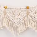 Miniatyrbillede 3 af 5: Macrame Frynsede Vævet Tapestry Wall Home Decoration Stue Soveværelse Sengegavl Væg beige