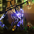 Miniatyrbilde 3 av 3: Led Halloween flaggermus Lantern Ghost Hand Light String Solar Batteri Usb Ghost Light String Secret Room Dekoration ghost warm white 79