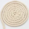 Soft twisted rope 100% cotton for macrame, knitting, plant walls, creative hobbies - 10 mx 10 mm