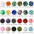 Miniatyrbilde 2 av 5: 1200 stk Naturlig Chip Gemstone Perler For Armbånd Halskjede 24 Farger Uregelmessig Shap