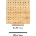 Miniatyrbild 5 av 5: Virkad present till mormors fyrkantsälskare-Bambublockeringsbräda för stickning Virkning