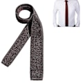 Miniatyrbillede 2 af 4: 1stk Strikket Stof Slips Strik Slips Slips Vaskbar Smal Jersey Solid