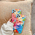 Pikkukuva 1 / 5: Värikäs 3d- case iPhone 12 Mini 11 Pro Maxille Tyylikäs Creative Se 2020 7 8 Plus X Xr Xs pehmeä cover iPhone11 iPhone11