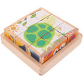 Miniatyrbild 1 av 5: Träsortering Stapling Montessorileksaker 3D-pusselblock för inlärningssortering