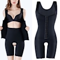 Miniatyrbild 3 av 4: 3-radig Hyska Slimming Girdle - Kompression Midjetränare & Rumplyftare för Kroppsformning Efter Förlossning i Svart XL