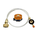 Miniatyrbild 1 av 2: Utomhusspis Campingspis Propan Refill Adapter Brännare Lpg Flat Cylinder Tank Connector Flask Adapter Spara Laddningsventil Set