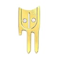 Miniatyrbillede 1 af 4: Metal Golf Green Fork Værktøj Putting Ball Mark Reparation Stramt beslag One size Gold