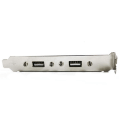 Miniatyrbild 4 av 5: Moderkort USB 2.0-kabeladapter Bakre panelfäste