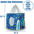 Miniatyrbild 3 av 4: Raketfartygslektält för pojkar, Astronautrymdtält för barn