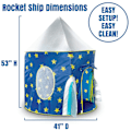 Pikkukuva 3 / 4: Rocket Ship Play -teltta pojille, Astronaut Space -teltta lapsille