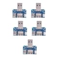 Pikkukuva 1 / 8: 5 kpl USB-sovitinlevy Uros USB - Naaras TypeC 4P 2,54 mm siirtolevy