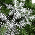 Miniatyrbilde 3 av 5: 60stk Julepynt Snøfnugg Hvit Plast Kunstig snø 22CM