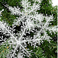 Miniatyrbillede 3 af 5: 60 stk Julepynt Snefnug Hvid Plast Kunstig Sne 22CM