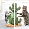 Miniatyrbild 4 av 4: Shxx Cat Scratching Stolpe Cactus Cat Scrapcher med 3 skrapor och interaktiv dinglande boll Pet-a28 Pet-a28
