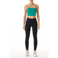 Miniatyrbild 3 av 4: Dam Yoga Linne Sport BH Tunn axelrem Sling Top Fitness BH Green XL
