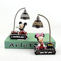 Miniatyrbilde 2 av 2: Hhcx-2stk Mickey Minnie Små Nattlys Lampe Resin Hjemmepynt