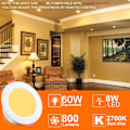 Miniatyrbild 1 av 3: Set med 2 LED-infällda spotlights 10W RGB Changing Dimming RGBW Styrs av APP