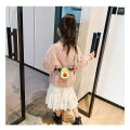 Miniatyrbillede 4 af 5: Frugt Avocado Shape Design Pige Pung Canvas Crossbody Taske Chic skuldertaske Brown