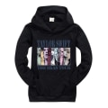 Miniatyrbild 1 av 2: Pop Taylor Swift The Eras Tour Hoodie Flickor Pojkar Huvtröja Pullover Toppar 9-14 år Barn Tonåringar Hög kvalitet 9-10 Years Black