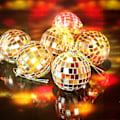 Miniatyrbillede 2 af 5: 12 Stk Spejlkugler Disco Dj Dans Dekorativ Scenebelysning Hjemmefest