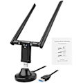 Miniatyrbillede 2 af 4: Wifi Dual Band Antenne 1200mbps Wifi Adapter Usb Til Pc Laptop Univeral