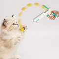 Miniatyrbild 4 av 5: Interactives Cat Toys Cat Rebound Wand-leksak med fjädrar och kattmynta för träningsleksak för inomhuskatt kattunge Blue