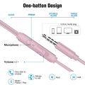 Pikkukuva 5 / 5: Langalliset nappikuulokkeet In-ear kuulokkeet Kuulokkeet Memory foam kaapeli