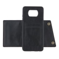 Miniatyrbilde 3 av 5: For Xiaomi Poco X3 dobbel spenne Pu + Tpu støtsikker magnetisk beskyttelsesvesker og holder (svart)