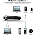Miniatyrbild 4 av 4: Datorhögtalare, Computer Sound Bar, Stereo USB driven Mini Soundbar-högtalare Black