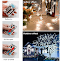 Miniatyrbillede 2 af 5: Julelys, Snowflake String Lights, Fairy Lights, Batteridrevet 10M hvid 10M White