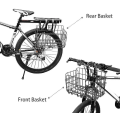 Miniatyrbillede 3 af 5: Mountain Bike Basket Foldbar Metal Mesh Cykelkurv Front Fold Bag