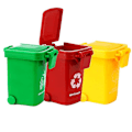 Miniatyrbild 4 av 5: Hhcx-toy Vehicles Garbage Truck&#39;s Trash Cans, 3 Pack Toy Garbage Truck Replacement Parts, Simulated Trash Can