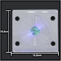 Miniatyrbild 3 av 5: Laptop Kylfläkt För Med Kylplatta Led Fläktar Underlay Design