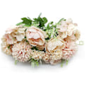 Miniatyrbillede 2 af 3: 2 Kunstig Pæon Falsk Blomsterbuket Kunstig Brudebuket Falsk Blomsterbuket Kunstig Bryllupsfest & Bryllup Hjem Blomst Stue Blomster