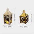 Pikkukuva 4 / 4: Ramadan-lyhty Led-riippuvat lyhdyt Ramadan-koristevalot Jouluvalot Takorautainen yövalo