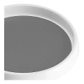 Miniatyrbillede 3 af 4: Pretireno Lazy Susan Pladespiller 2-pak, skridsikker Lazy Susan Organizer 10 tommer til skab, pantry, køkken, bordplade, vaskebordsstand hvid/gra