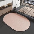 Miniatyrbilde 1 av 5: Diatoméjord myke matter for bad og toalett Absorberende gulvmatter 50*80 cm Oval karri 50*80cm Oval curry