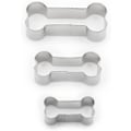 Miniatyrbilde 1 av 3: Dog Bone Cookie Cutter Set, rustfritt stål, 3-delt