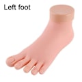 Miniatyrbillede 1 af 5: Øv falsk fodmodel Fleksibel blød silikoneprotesemanicureværktøj til neglekunsttræningsdisplay Manicurefodmodel Left foot