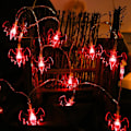 Miniatyrbilde 2 av 3: Led Halloween flaggermus Lantern Ghost Hand Light String Solar Batteri Usb Ghost Light String Secret Room Dekoration ghost warm white 79