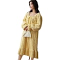 Pikkukuva 4 / 5: Talvi Uusi yksivärinen Yksinkertainen Makea ja Ihana Coral Fleece Naisten Yöpaita Lämmin Flanelli Kotipalvelu Pyjama 7112 M