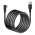 Miniatyrbillede 2 af 4: Vr Datakabel Albue Type-c Datakabel Usb3.1 Gen 2 Dobbelt han videoprojektionskabel 20 Vr Mobilspilkabel PQ123Black 3M