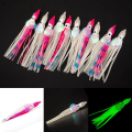 Pikkukuva 4 / 5: 10 kpl Bionic Simulation Octopus Fake Crankbait -kalastusuistimet 5cm 6cm 10cm Keinotekoinen huojuva pehmeä syöttikalastusvälineet 6cm Luminous white
