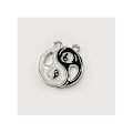 Pikkukuva 4 / 4: Yin Yang Couple riipus kaulakoru - musta/valkoinen