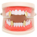 Miniatyrbilde 2 av 2: Vampyr Fangs Dracula Hip Hop tannsliper gold 4 pcs