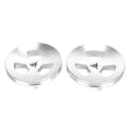 1 par 1/4 tomme NAB-nav optisk akseladapter aluminium poleret base spole til spole båndåbner til Studer ReVox til DENON sølv