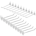 Miniatyrbillede 2 af 2: 20 st väggkontrollkrokar Gör-det-själv-pegboard-krokar Peg Board-hängare Låskrokar